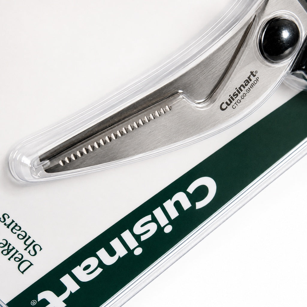 Cuisinart Deluxe Poultry Shears – Heavy-Duty Stainless-Steel Kitchen Scissors with Serrated Blade, Safety Lock & Ergonomic Handle for Chicken, Turkey, Duck & Meat Preparation