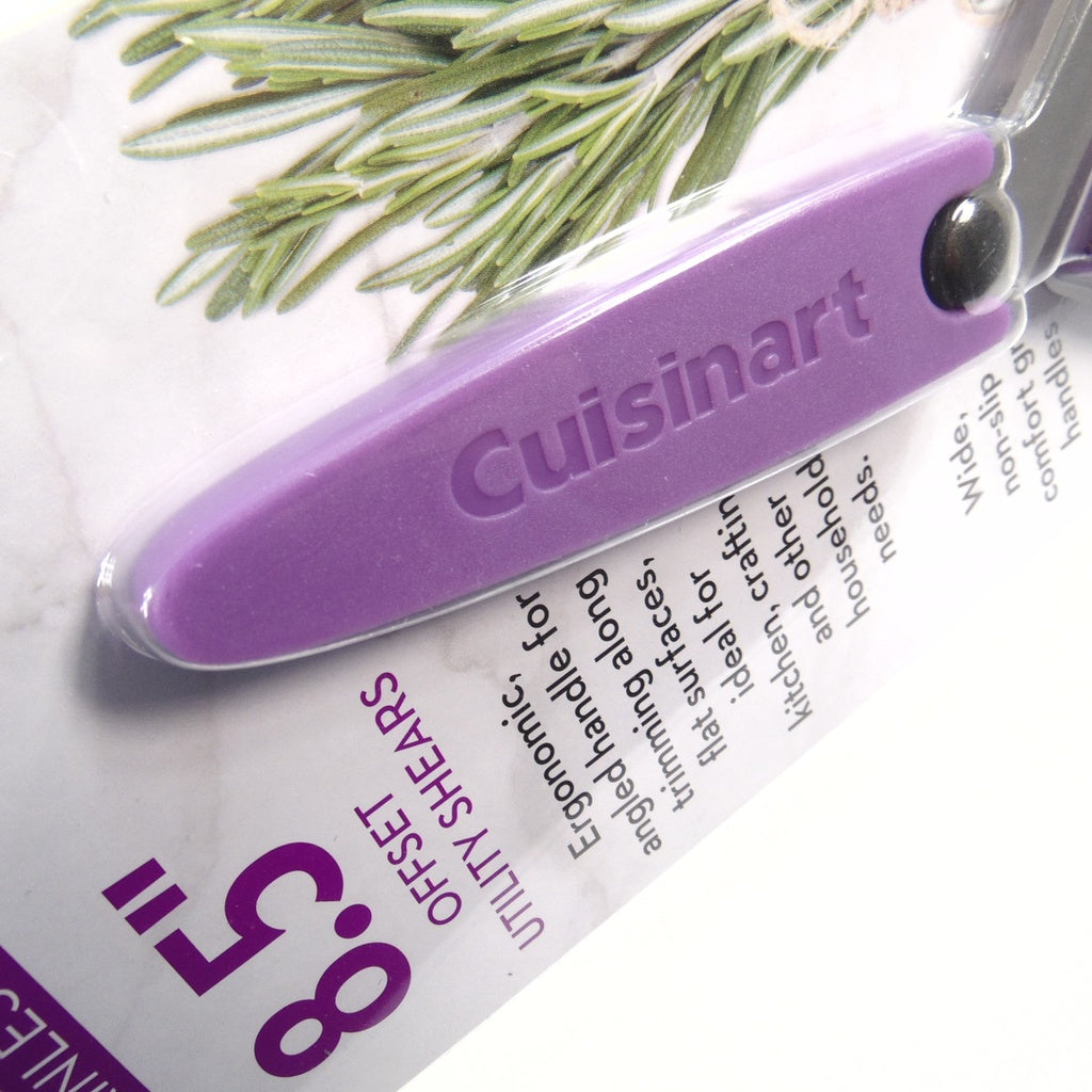 Cuisinart Classic Purple 8.5" Offset Utility Shears Stainless Steel Multi-Purpose Kitchen Scissors