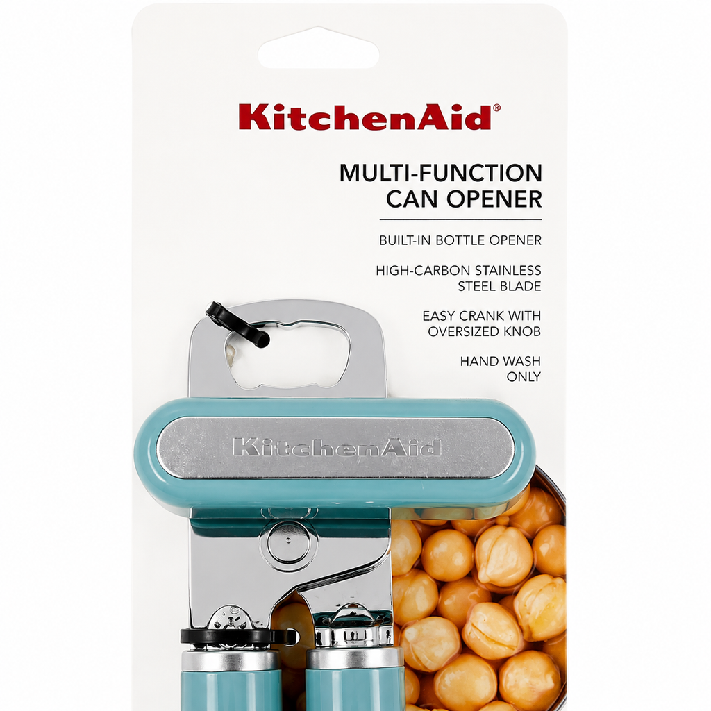 KitchenAid Multifunction Can Opener & Bottle Opener - Aqua Green