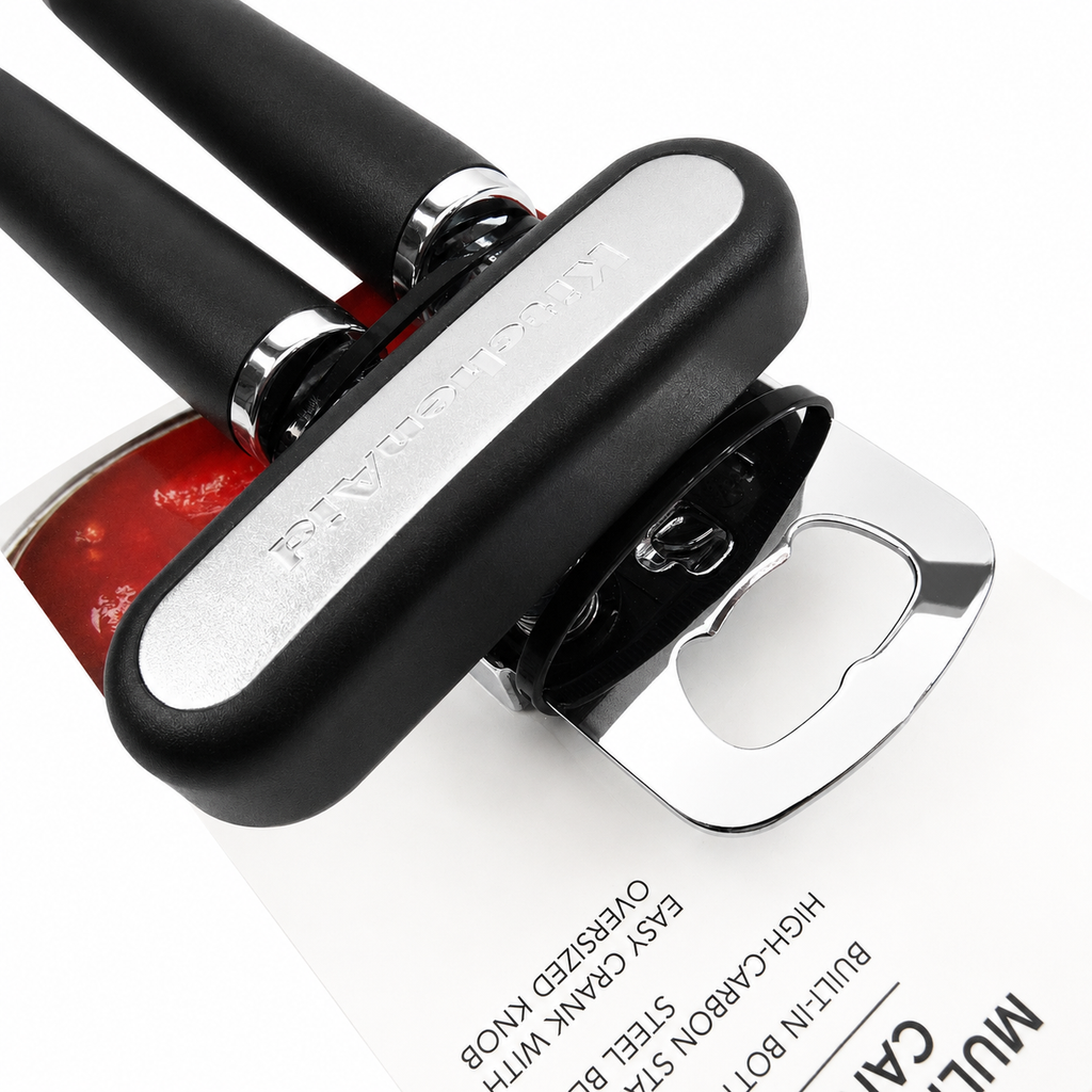 KitchenAid Multifunction Can Opener & Bottle Opener – Black