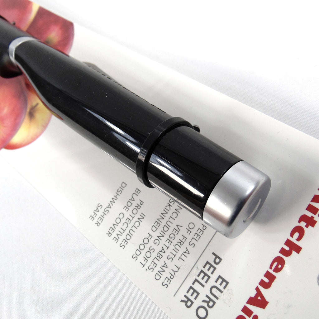 KitchenAid Euro Straight Peeler – Black Fruit & Vegetable Peeler with Protective Blade Cover