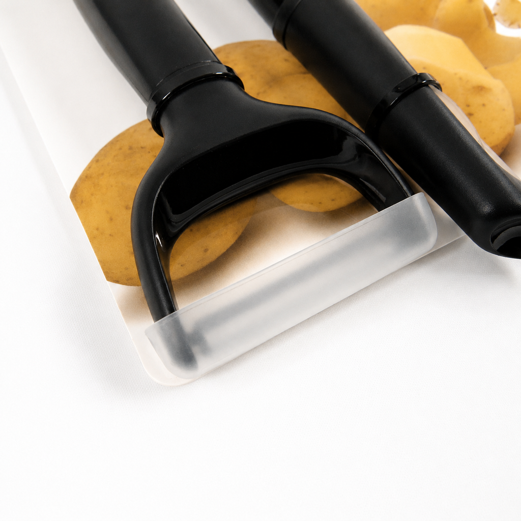 KitchenAid 2-Piece Vegetable Peeler Set with Blade Covers Y Peeler & Euro Peeler – Black
