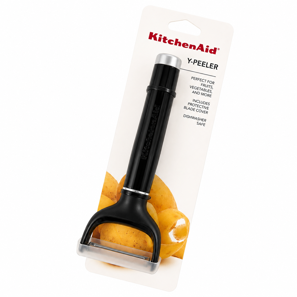 KitchenAid Y Peeler with Protective Blade Cover – Black, Dishwasher Safe Vegetable & Fruit Peeler