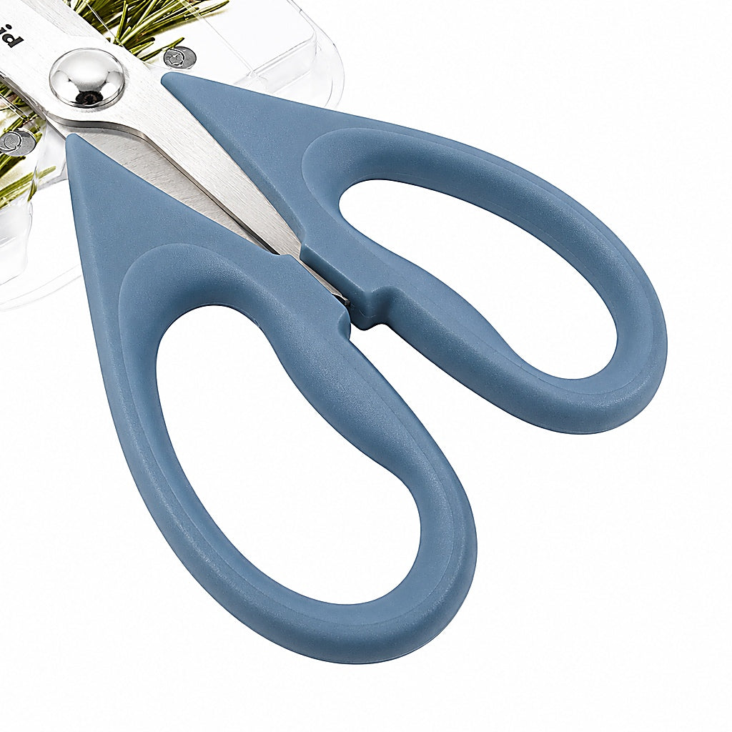 KitchenAid Light Blue Kitchen Scissors Stainless-Steel Utility Shears with Protective Sheath