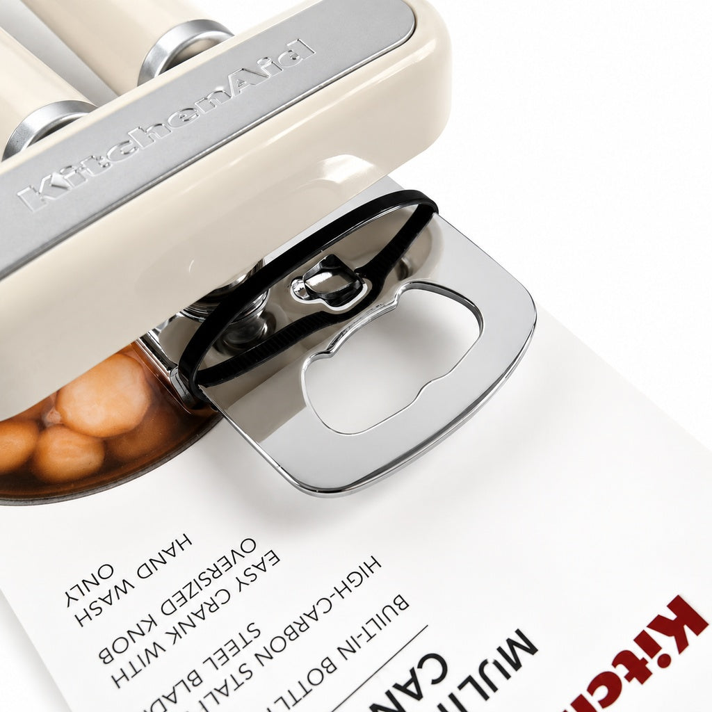 KitchenAid Multifunction Can Opener & Bottle Opener - Cream White