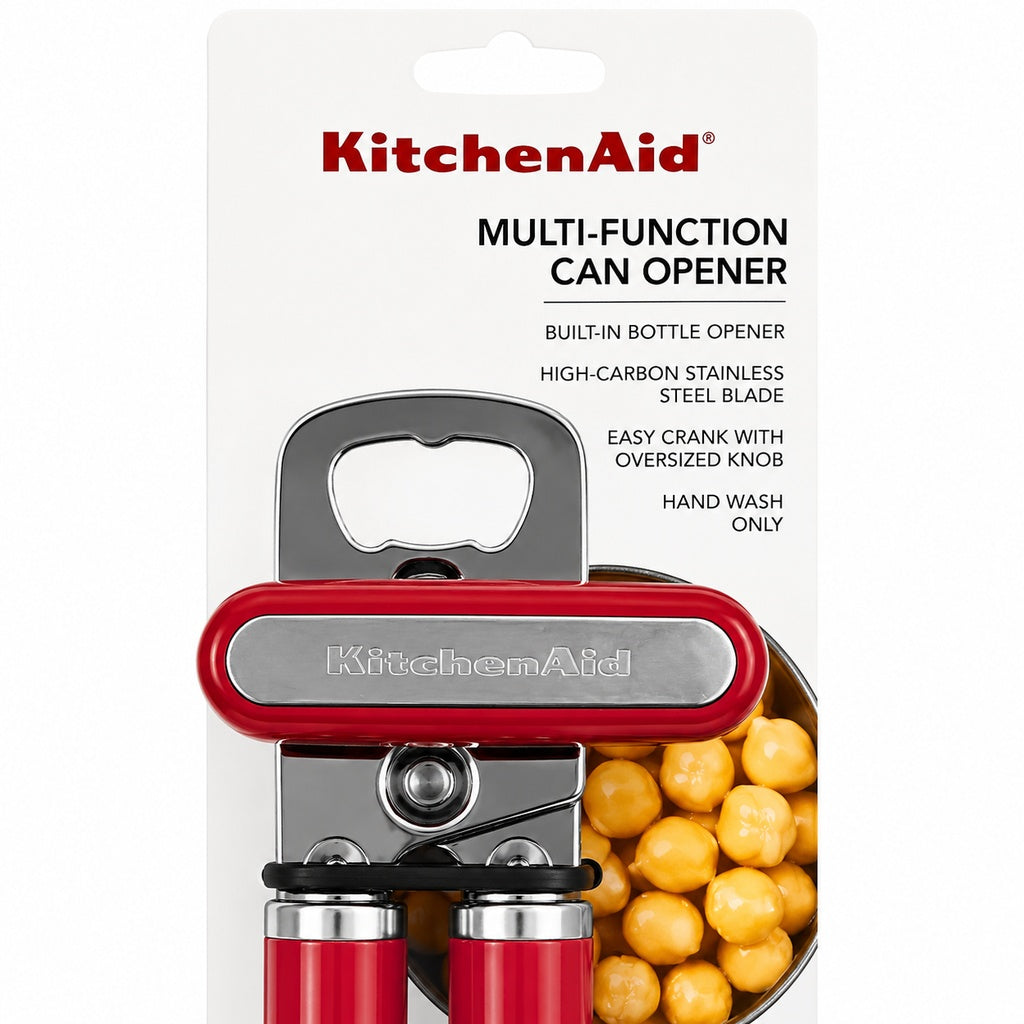 KitchenAid Multifunction Can Opener & Bottle Opener - Dark Pink
