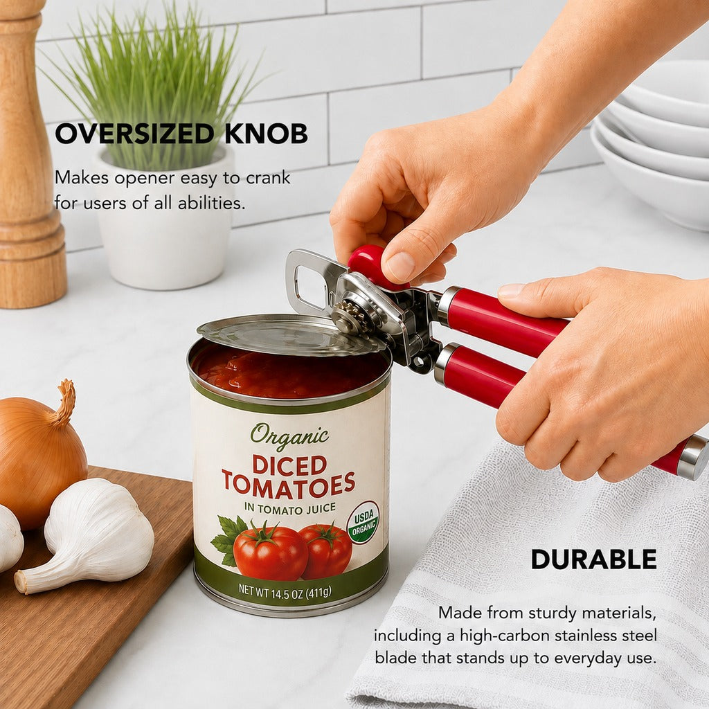 KitchenAid Multifunction Can Opener & Bottle Opener - Dark Pink