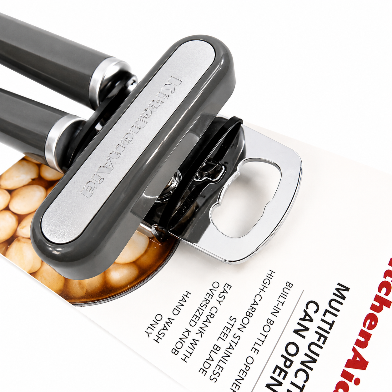 KitchenAid Multifunction Can Opener & Bottle Opener - Gray
