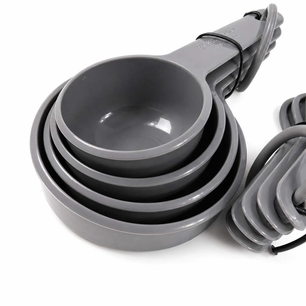 KitchenAid 9-Piece Measuring Cups & Spoons Set – Gray, Dishwasher Safe