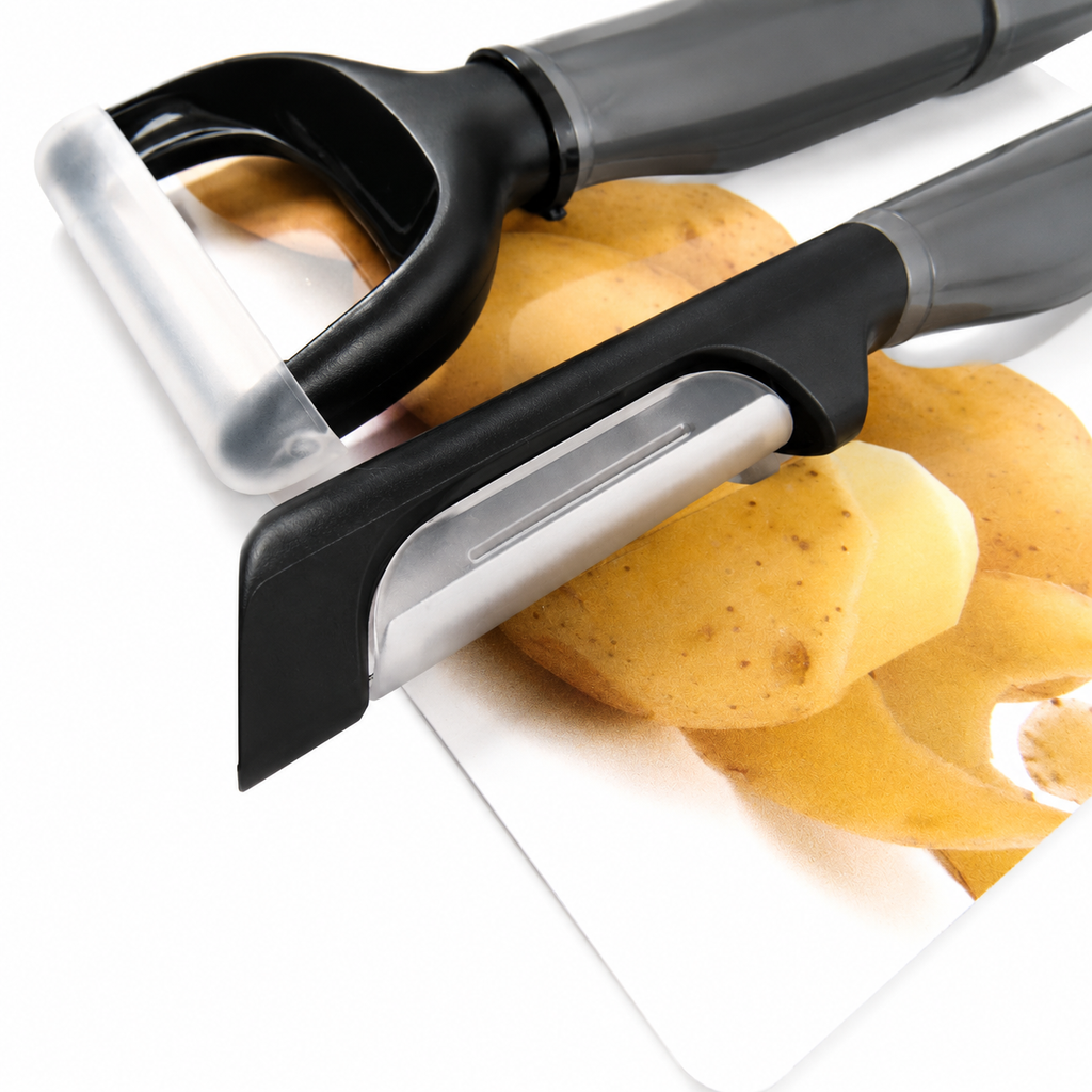 KitchenAid 2-Piece Vegetable Peeler Set with Blade Covers Y Peeler & Euro Peeler – Gray