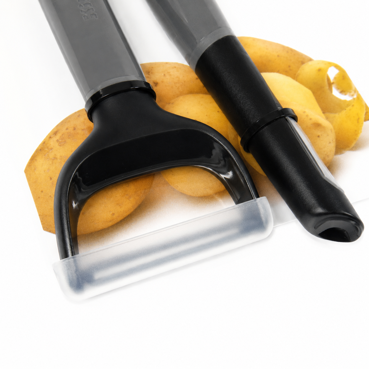 KitchenAid 2-Piece Vegetable Peeler Set with Blade Covers Y Peeler & Euro Peeler – Gray