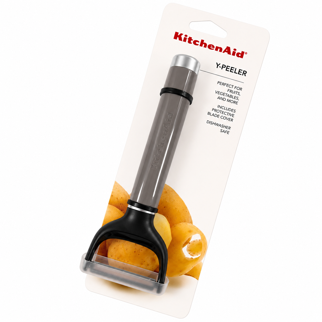 KitchenAid Y Peeler with Protective Blade Cover – Gray, Dishwasher Safe Vegetable & Fruit Peeler