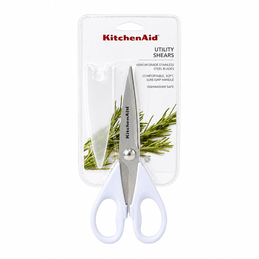 KitchenAid Lavender Purple Kitchen Scissors Stainless-Steel Utility Shears with Protective Sheath