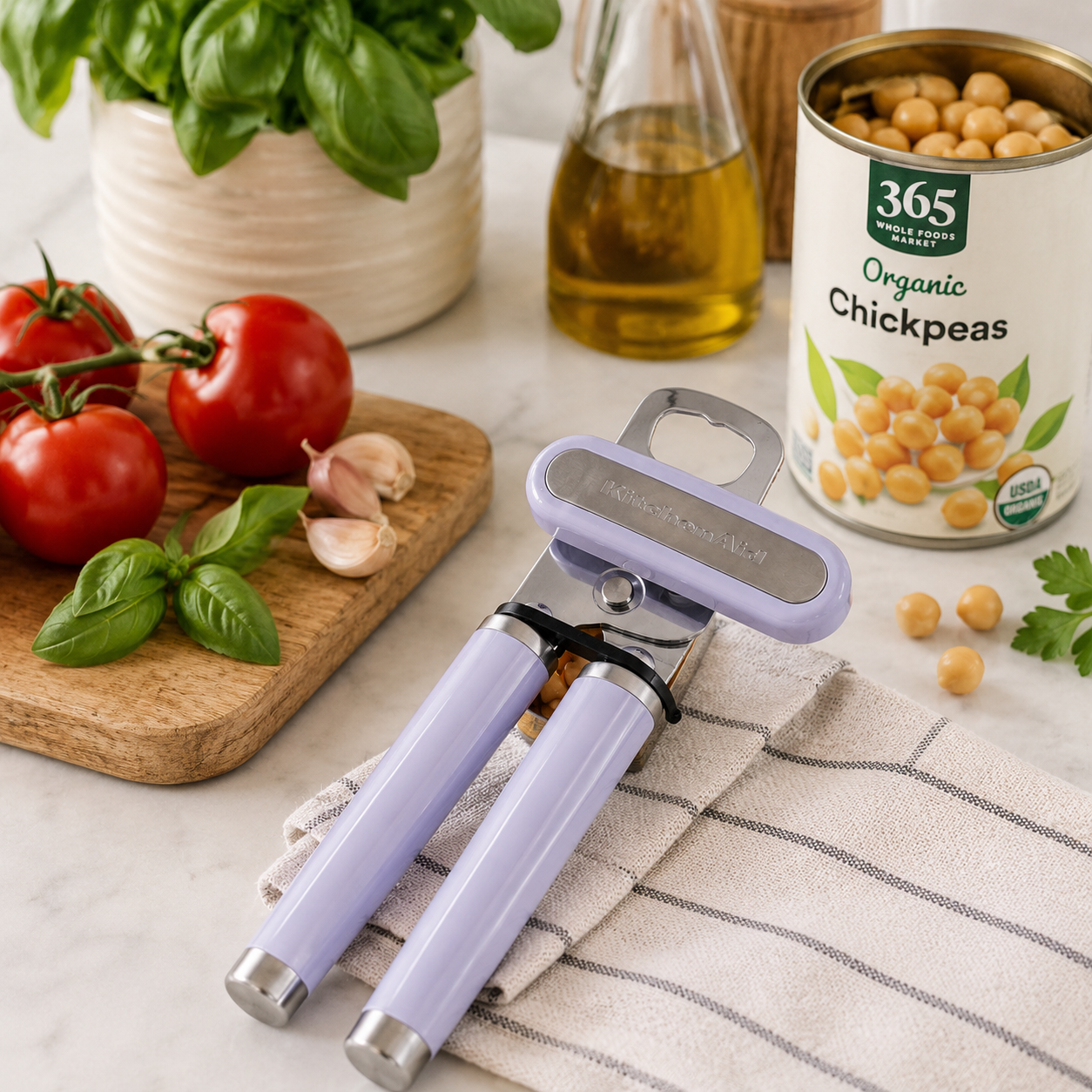 KitchenAid Multifunction Can Opener & Bottle Opener – Lavender Purple