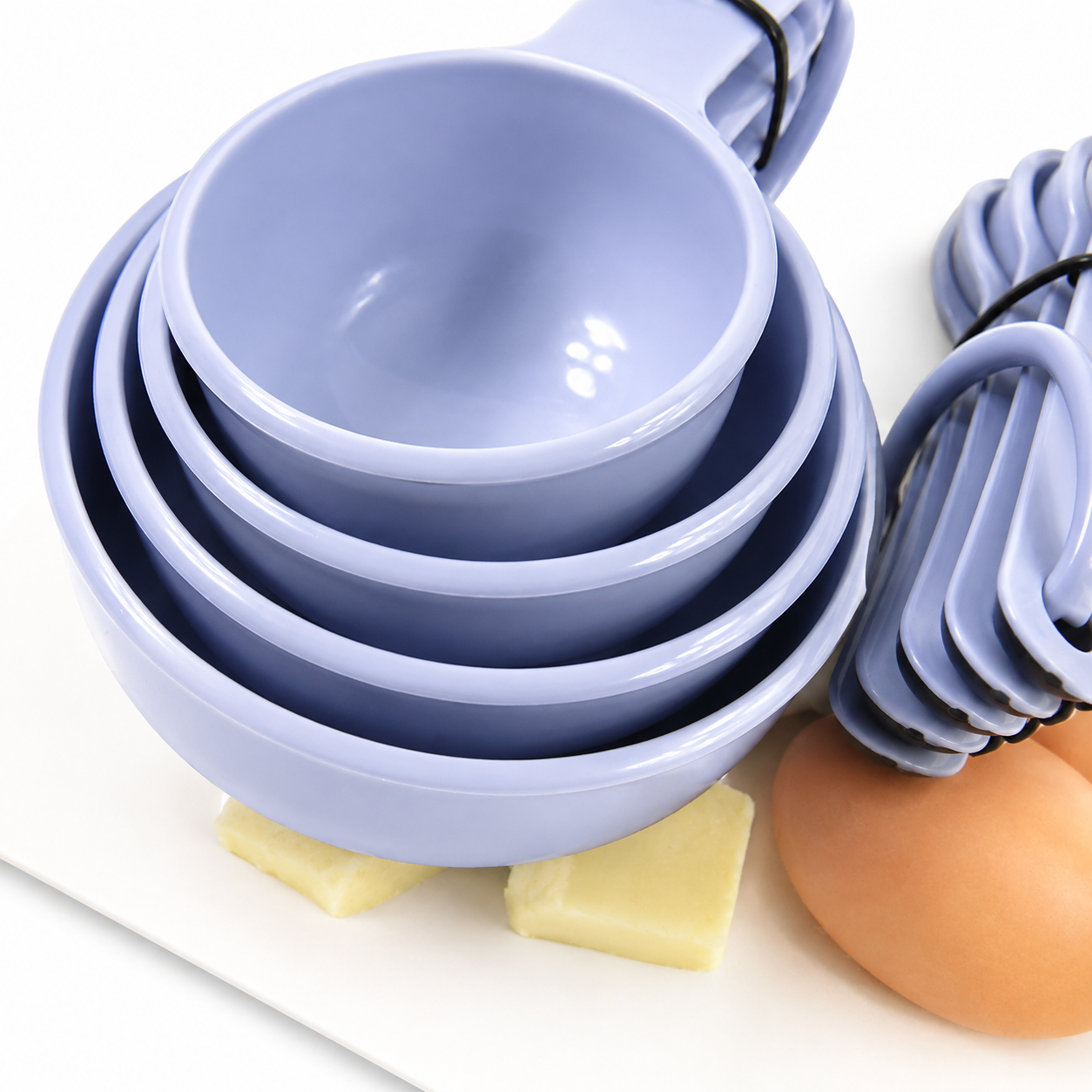 KitchenAid 9-Piece Measuring Cups & Spoons Set – Lavender Purple, Dishwasher Safe