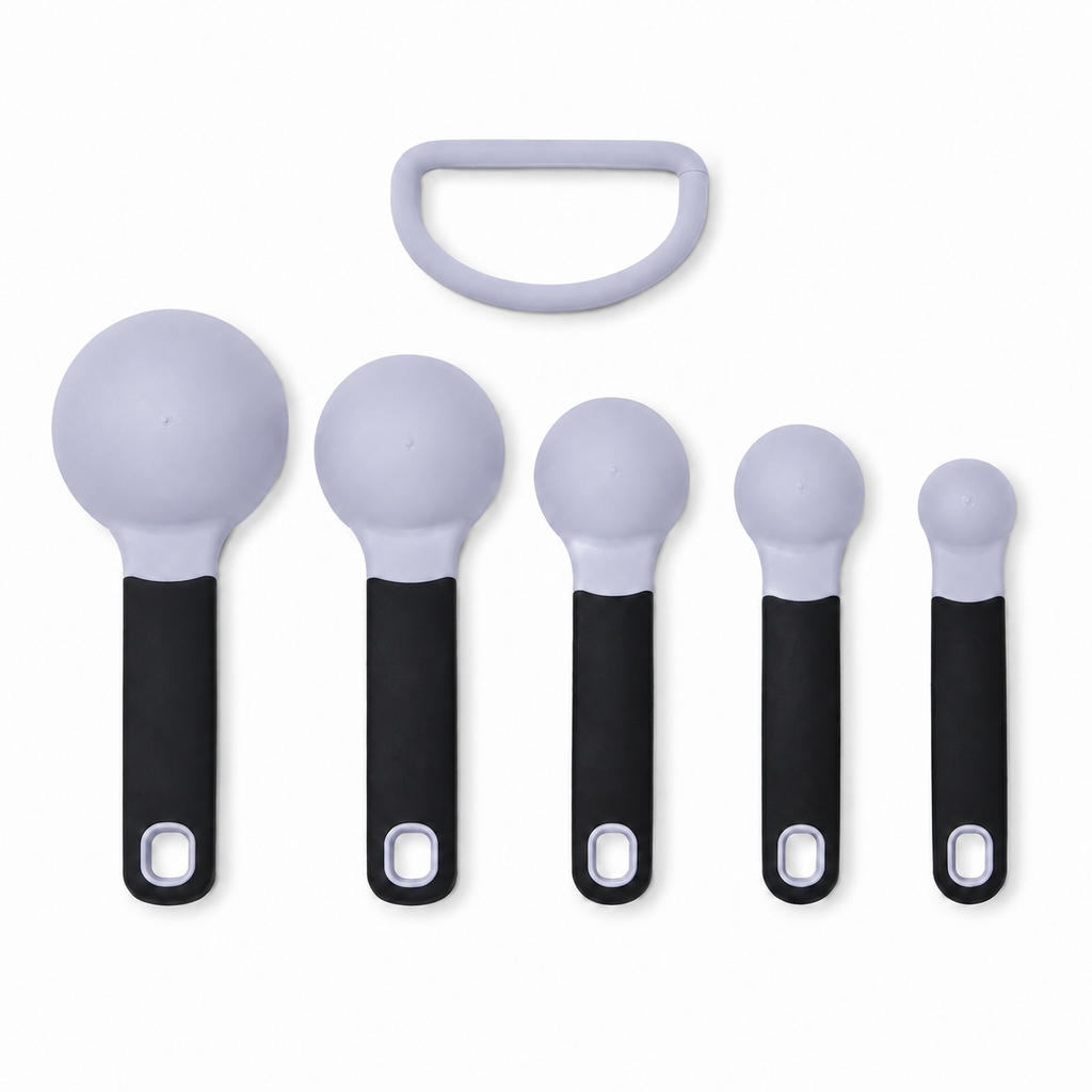 KitchenAid 5-Piece Measuring Spoon Set – Lavender Purple, Dishwasher Safe