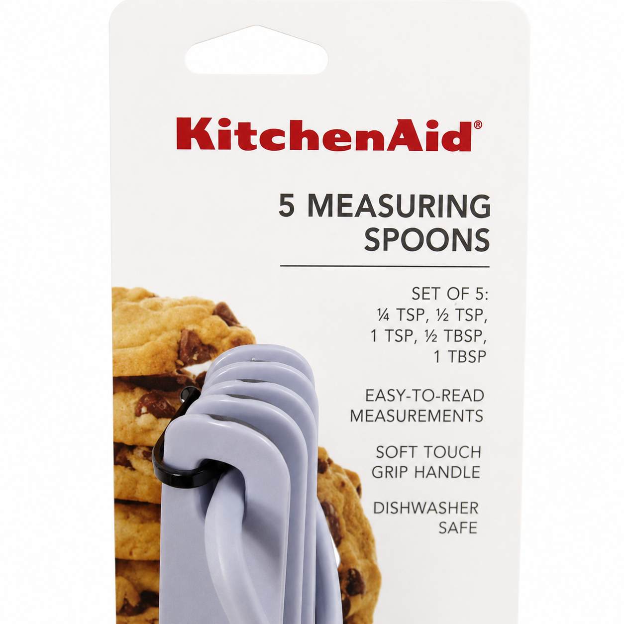 KitchenAid 5-Piece Measuring Spoon Set – Lavender Purple, Dishwasher Safe