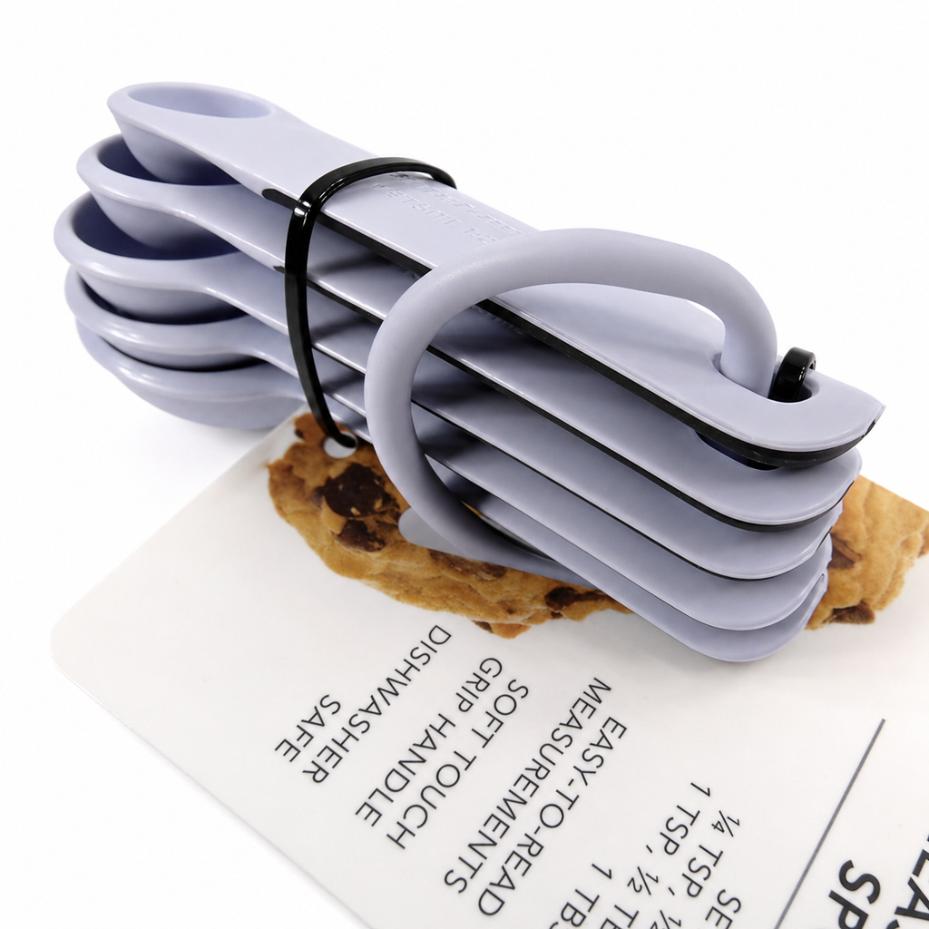KitchenAid 5-Piece Measuring Spoon Set – Lavender Purple, Dishwasher Safe