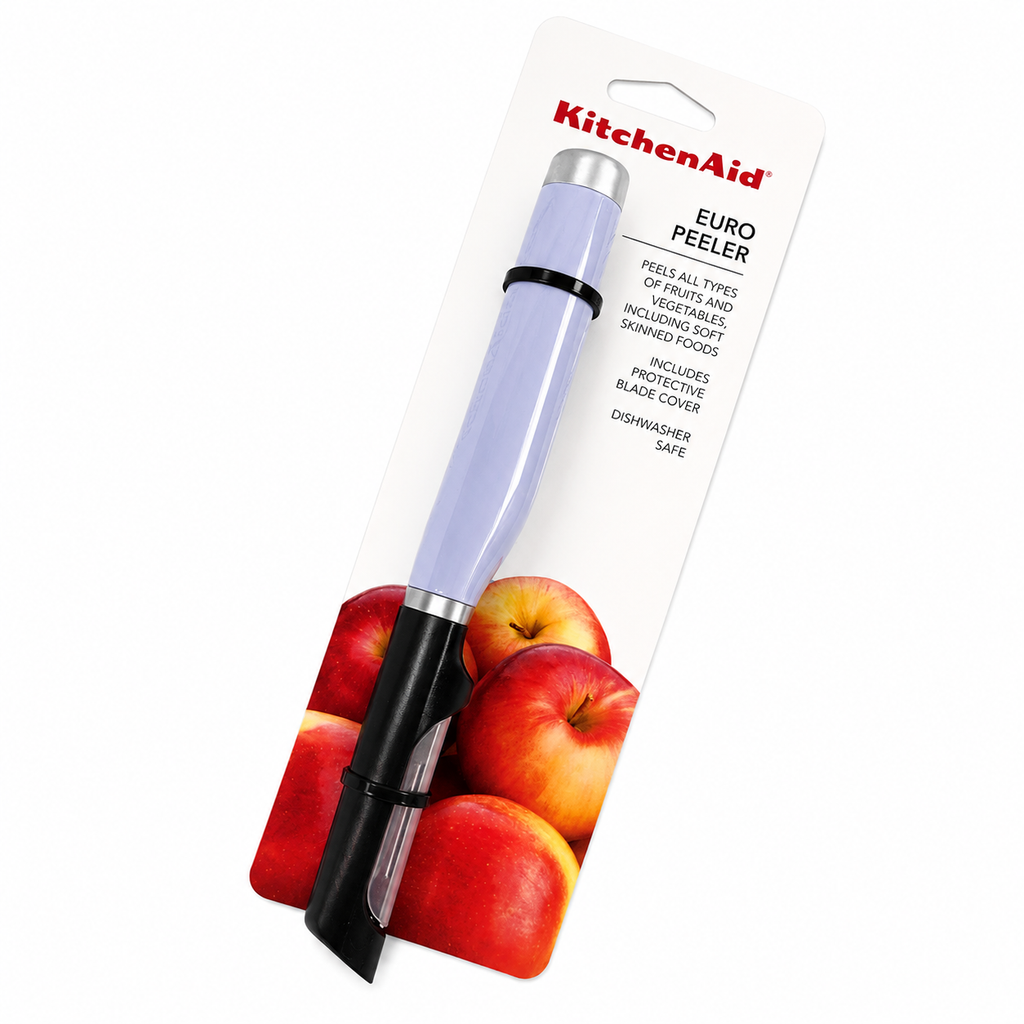 KitchenAid Euro Straight Peeler – Lavender Purple Fruit & Vegetable Peeler with Protective Blade Cover
