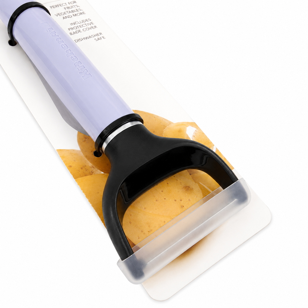 KitchenAid Y Peeler with Protective Blade Cover – Lavender Purple, Dishwasher Safe Vegetable & Fruit Peeler