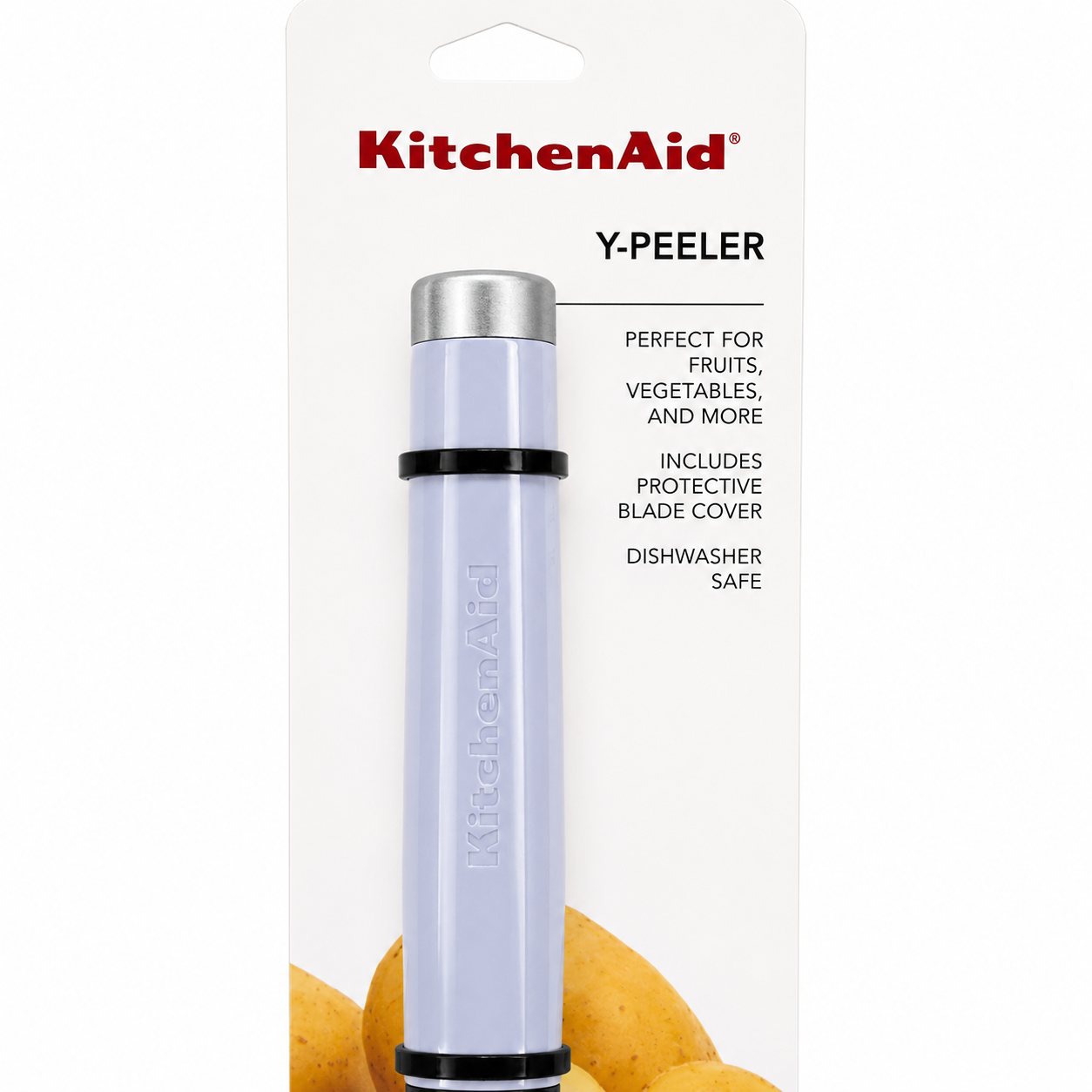 KitchenAid Y Peeler with Protective Blade Cover – Lavender Purple, Dishwasher Safe Vegetable & Fruit Peeler