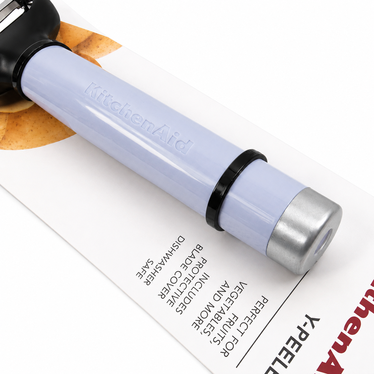 KitchenAid Y Peeler with Protective Blade Cover – Lavender Purple, Dishwasher Safe Vegetable & Fruit Peeler