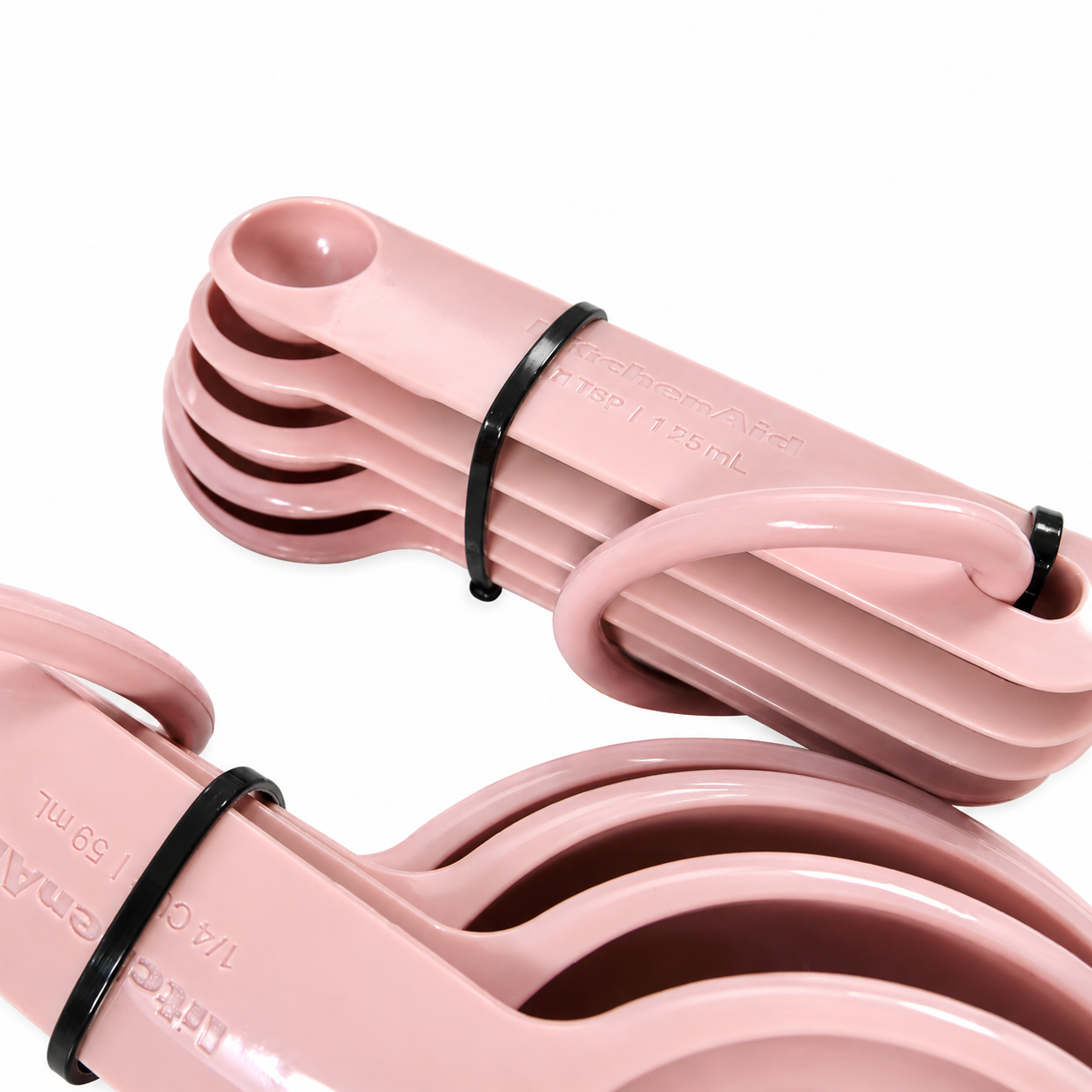 KitchenAid 9-Piece Measuring Cups & Spoons Set – Light Pink, Dishwasher Safe