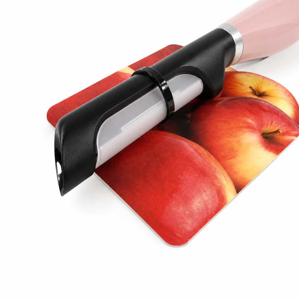KitchenAid Euro Straight Peeler – Light Pink Fruit & Vegetable Peeler with Protective Blade Cover
