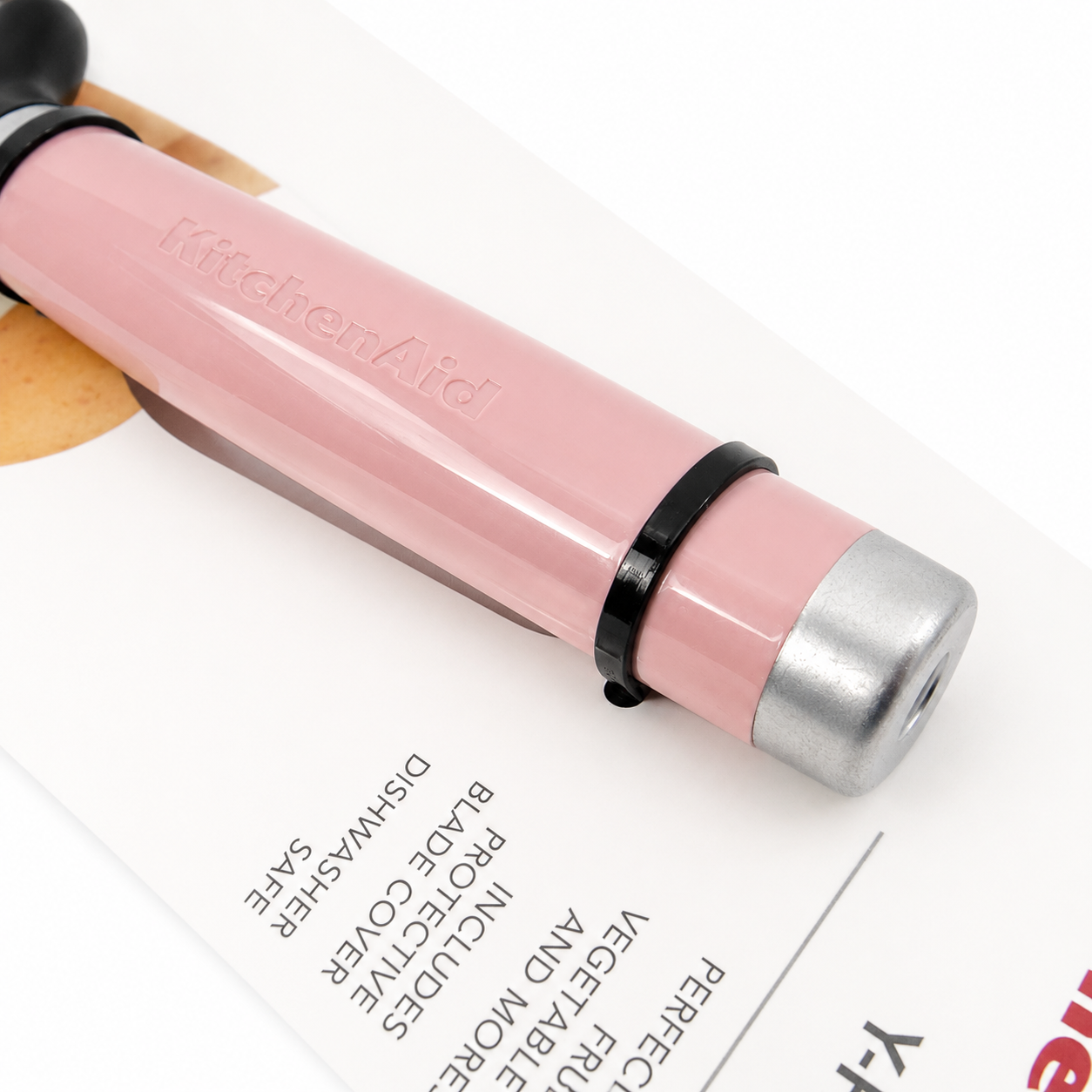 KitchenAid Y Peeler with Protective Blade Cover – Light Pink, Dishwasher Safe Vegetable & Fruit Peeler