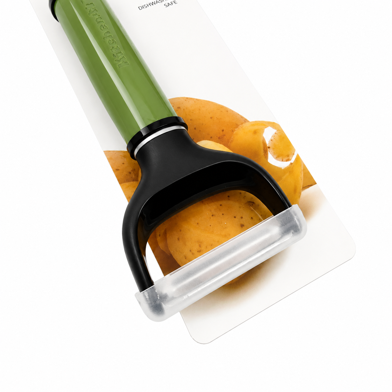 KitchenAid Y Peeler with Protective Blade Cover – Olive Green, Dishwasher Safe Vegetable & Fruit Peeler