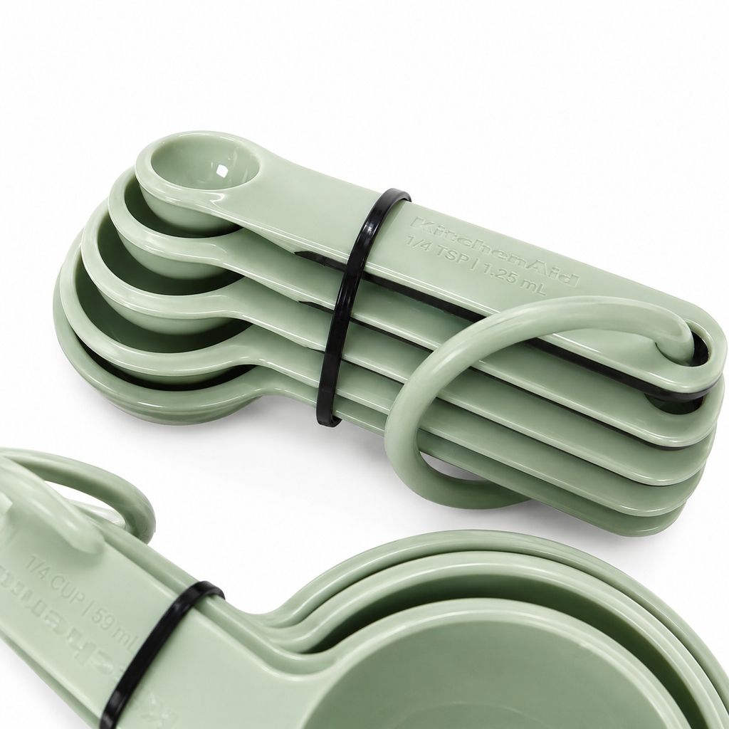 KitchenAid 9-Piece Measuring Cups & Spoons Set – Pistachio Green, Dishwasher Safe