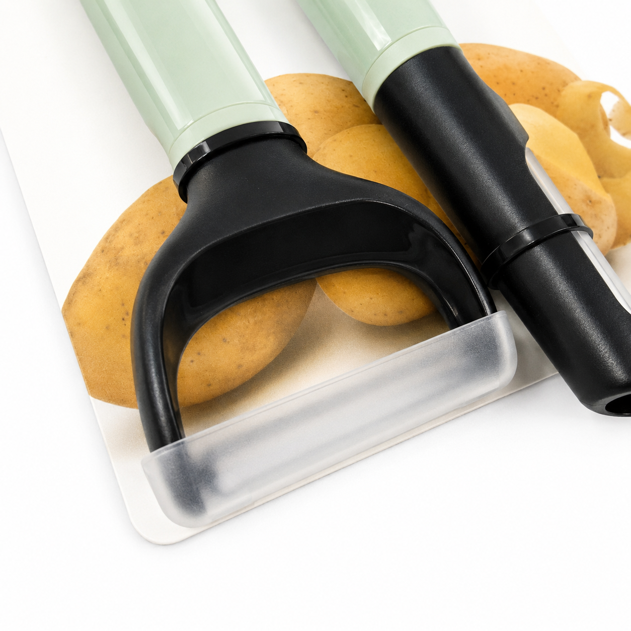 KitchenAid 2-Piece Vegetable Peeler Set with Blade Covers Y Peeler & Euro Peeler – Pistachio Green