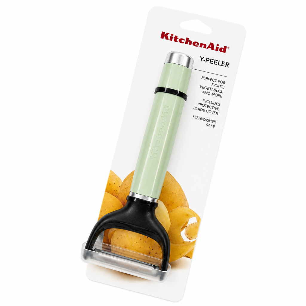 KitchenAid Y Peeler with Protective Blade Cover – Pistachio Green, Dishwasher Safe Vegetable & Fruit Peeler