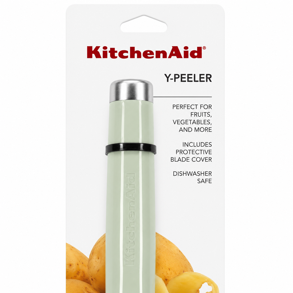 KitchenAid Y Peeler with Protective Blade Cover – Pistachio Green, Dishwasher Safe Vegetable & Fruit Peeler