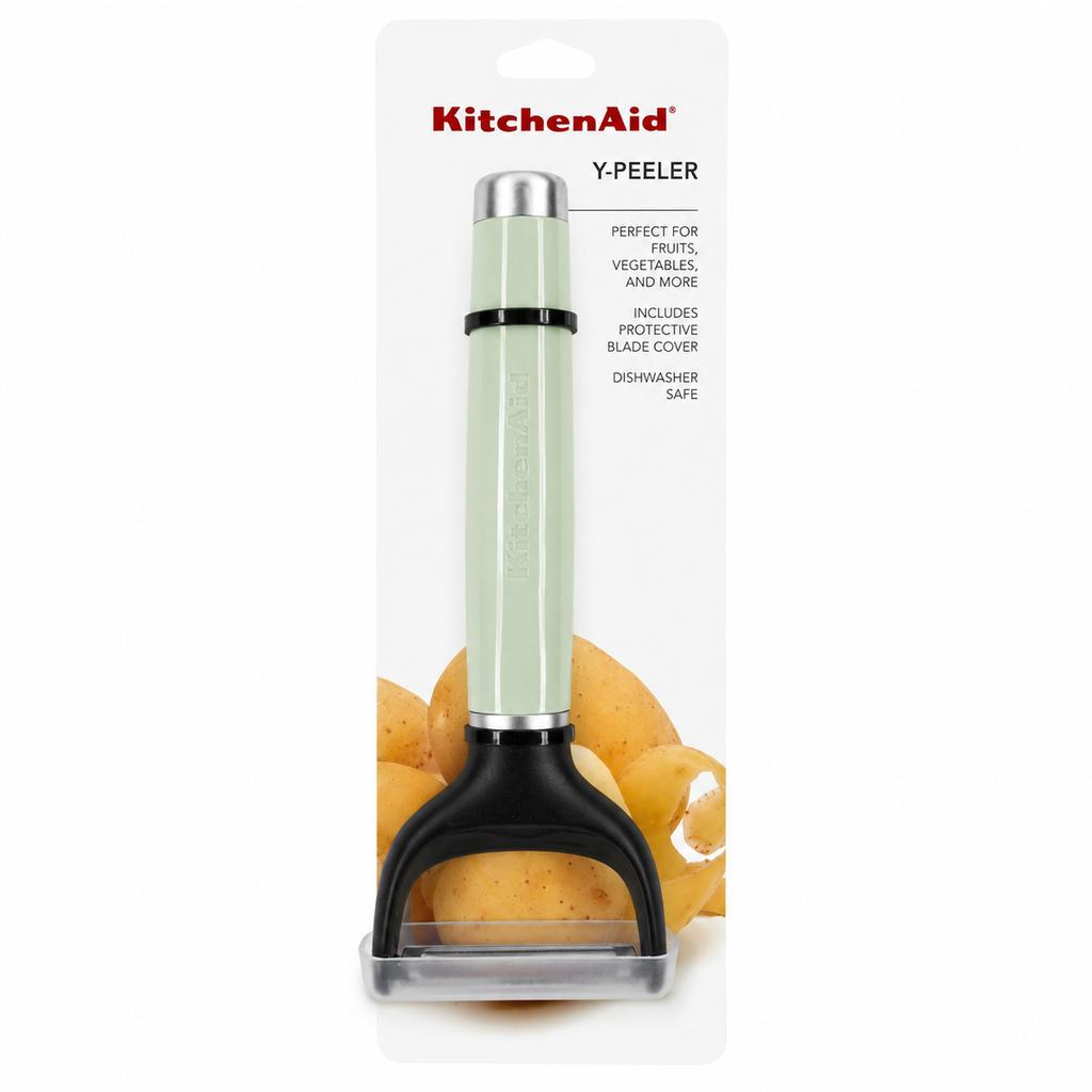 KitchenAid Y Peeler with Protective Blade Cover – Pistachio Green, Dishwasher Safe Vegetable & Fruit Peeler