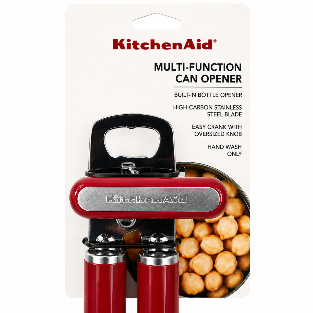 KitchenAid Multifunction Can Opener & Bottle Opener – Red