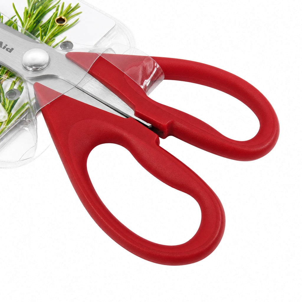 KitchenAid Red Kitchen Shears Heavy-Duty Stainless Steel Kitchen Scissors with Protective Sheath