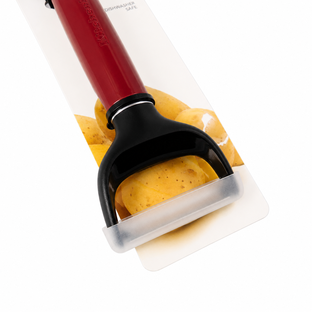 KitchenAid Y Peeler with Protective Blade Cover – Red, Dishwasher Safe Vegetable & Fruit Peeler