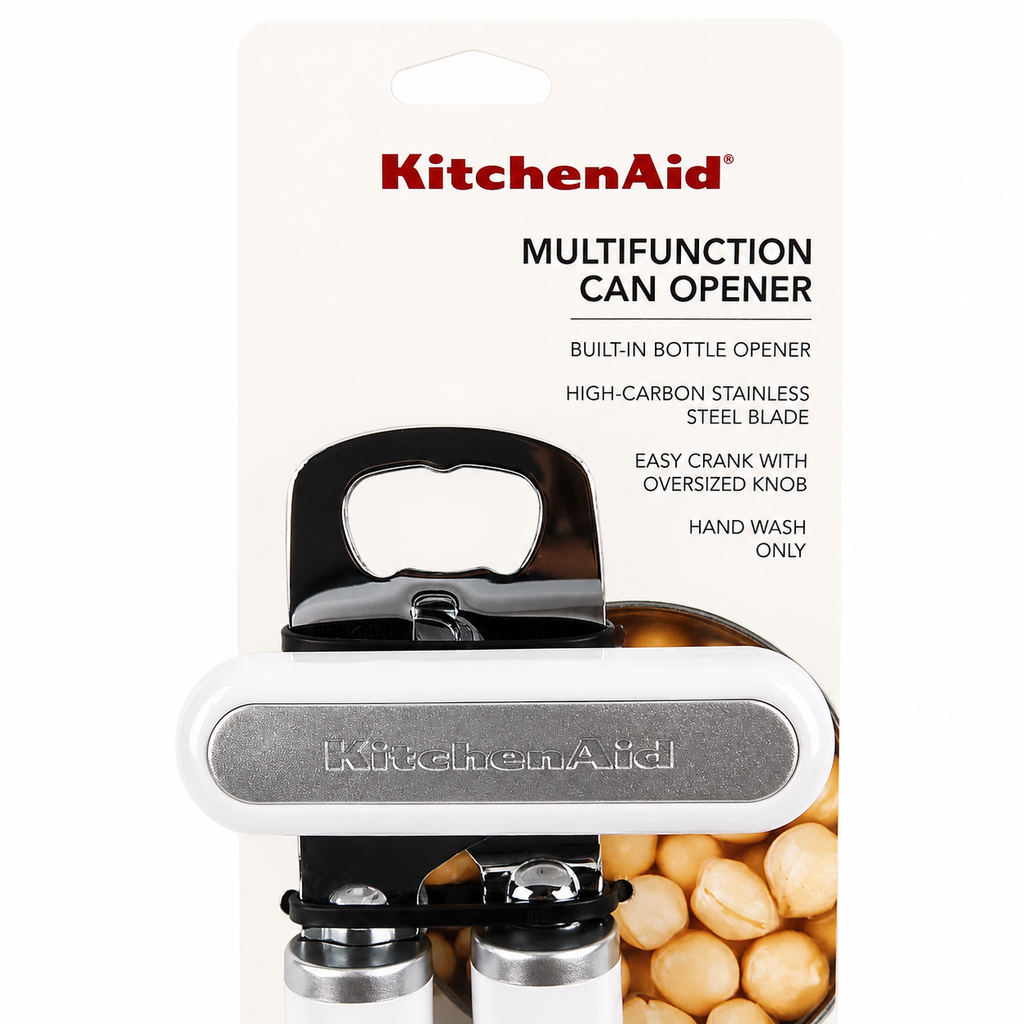 KitchenAid Multifunction Can Opener & Bottle Opener – White