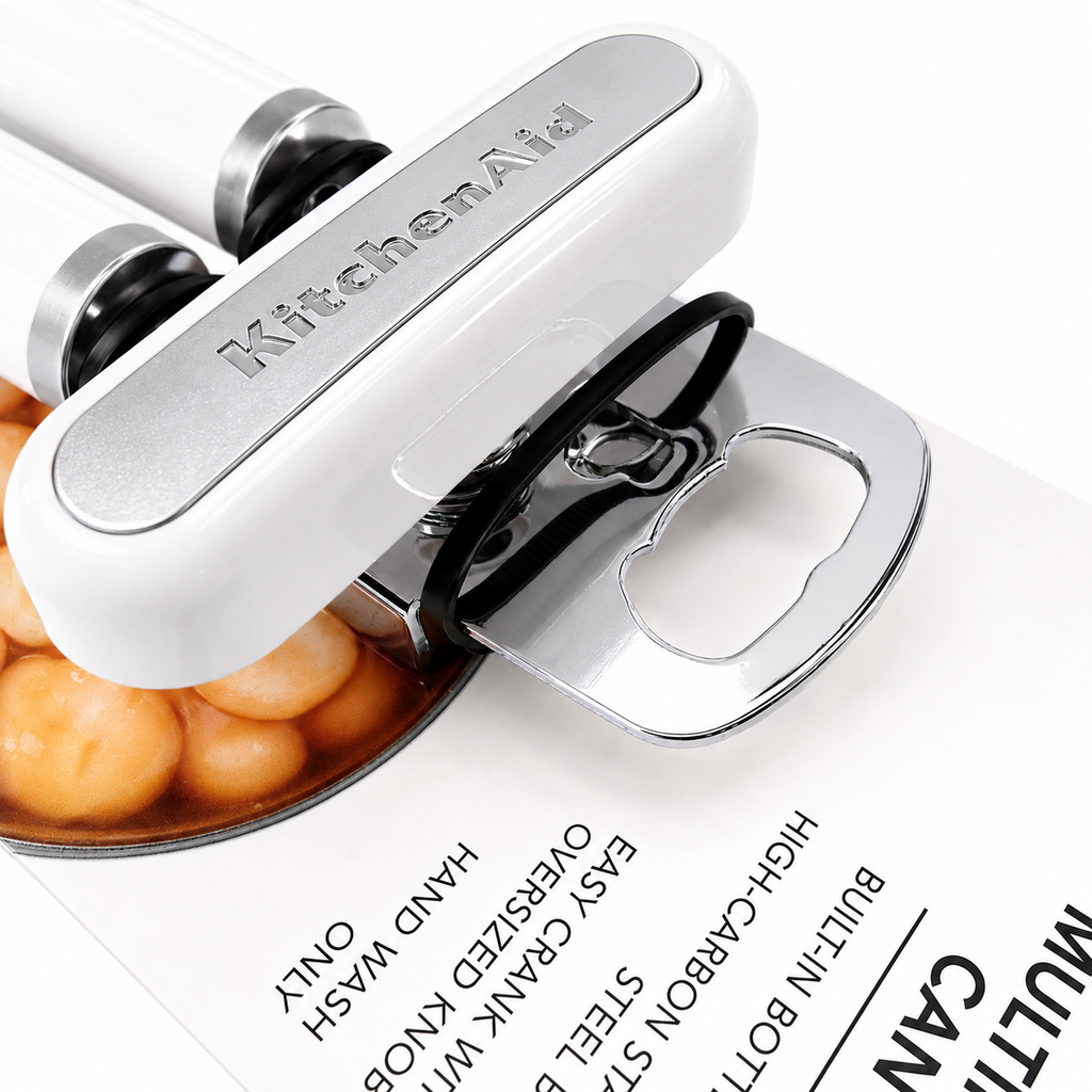 KitchenAid Multifunction Can Opener & Bottle Opener – White