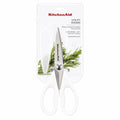 KitchenAid White Kitchen Scissors Stainless-Steel Utility Shears with Protective Sheath