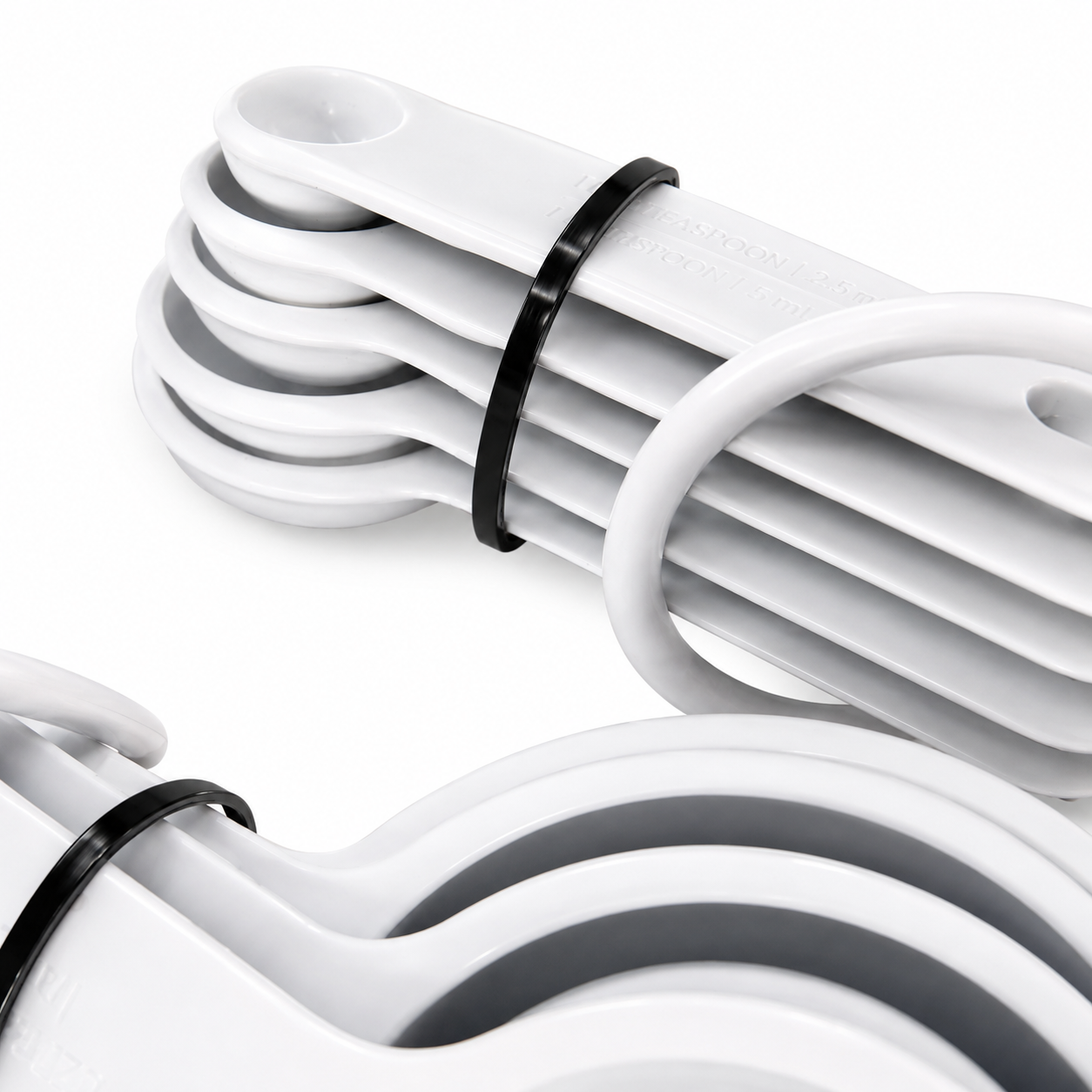 KitchenAid 9-Piece Measuring Cups & Spoons Set – White, Dishwasher Safe