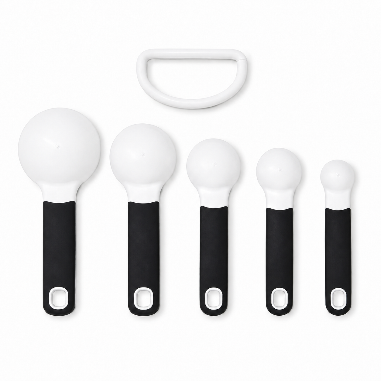 KitchenAid 5-Piece Measuring Spoon Set – White, Dishwasher Safe