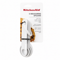 KitchenAid 5-Piece Measuring Spoon Set – White, Dishwasher Safe