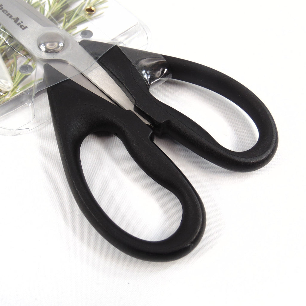 KitchenAid Black Kitchen Scissors Stainless-Steel Utility Shears with Protective Sheath